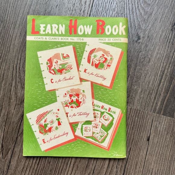 Vintage 60s Learn How Coats & Clarks Book Crochet Knitting Embroidery Guide - Picture 12 of 12